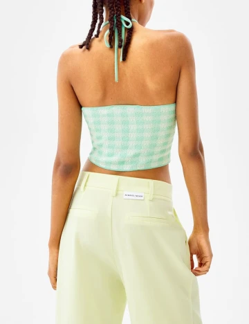 Top Bershka, verde Verde