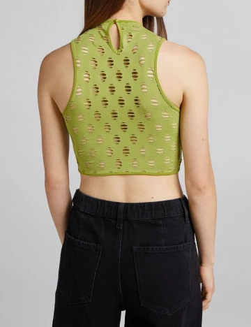 Top Bershka, verde Verde