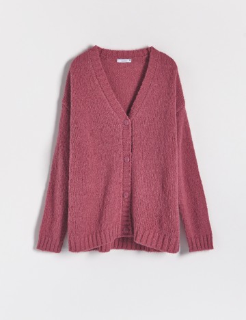 Cardigan Reserved, roz pudra inchis