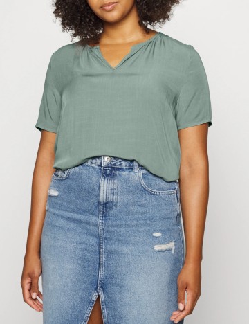 Bluza Only Carmakoma, verde