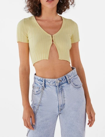 Top Bershka, galben Galben