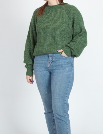 Pulover Oversize SHEIN, verde