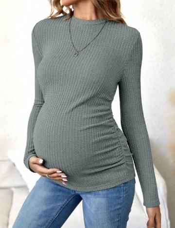 Bluza SHEIN Maternity, turcoaz