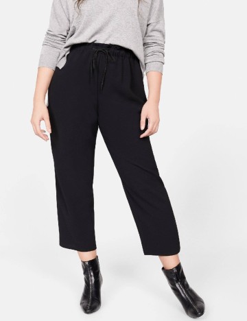 Pantaloni Mango Violeta, negru