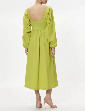 Rochie medie Gestuz, verde Verde