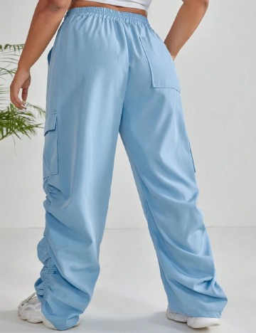 Pantaloni SHEIN CURVE, bleu