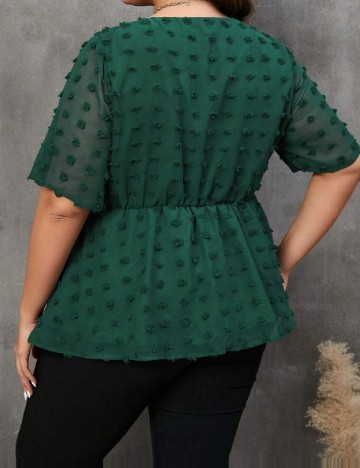 Bluza SHEIN CURVE, verde