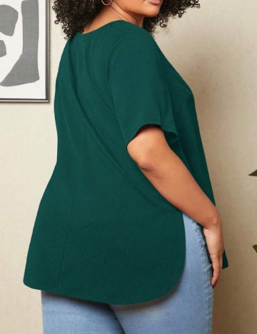 Bluza SHEIN CURVE, verde