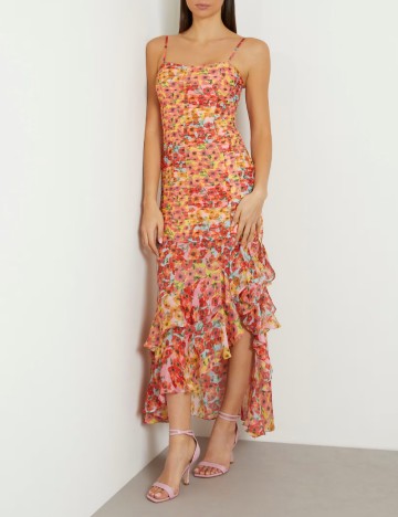 Rochie lunga Guess, floral