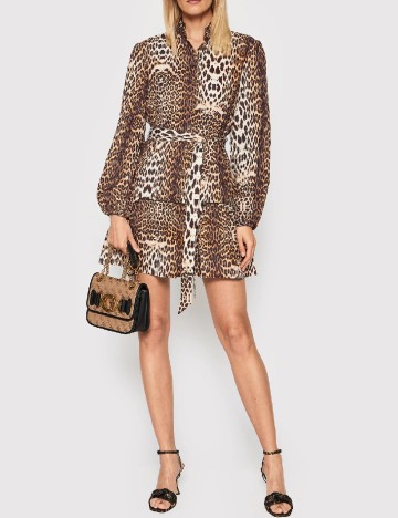 Rochie scurta Guess, animal print