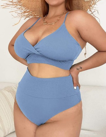 Costum de baie SHEIN CURVE, bleu