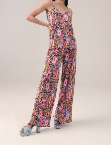 Pantaloni Reserved, floral, M