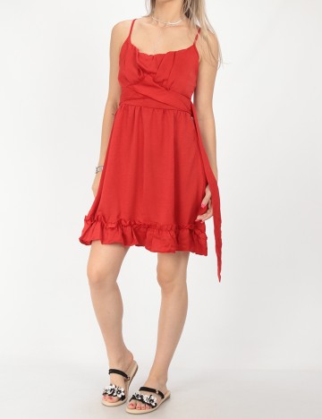 Rochie scurta SHEIN, rosu, S