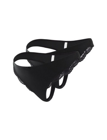 Set Chiloti tanga Mamalicious, negru