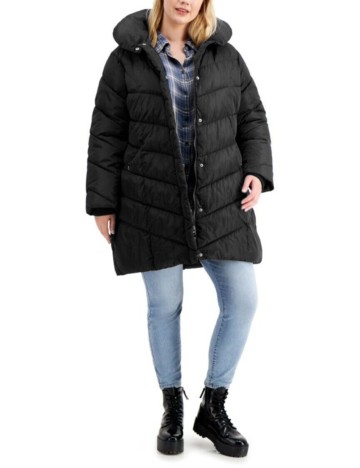 Geaca Plus Size Madden Girl, negru