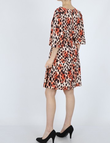 Rochie scurta Ichi, animal print