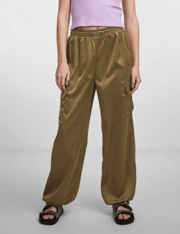 Pantaloni Pieces, maro