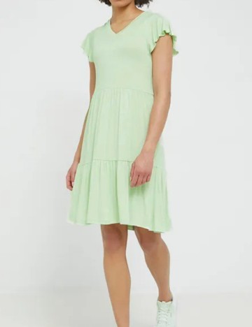 Rochie scurta Pieces, verde