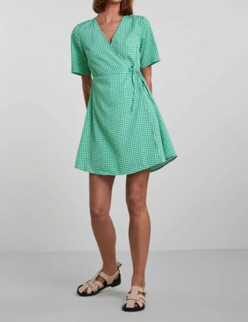 Rochie scurta Pieces, verde