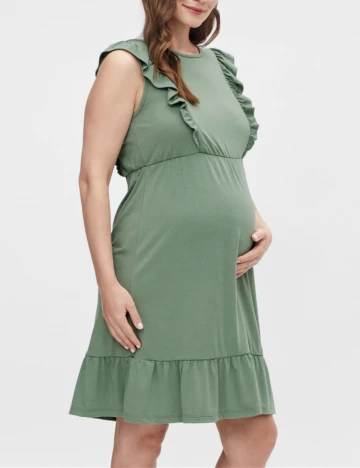 Rochie scurta Mamalicious, verde Verde