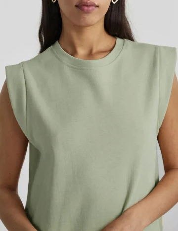 Rochie lunga Pieces, verde Verde