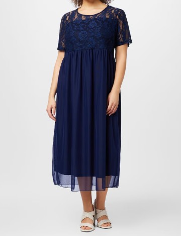 Rochie medie Only Carmakoma, bleumarin