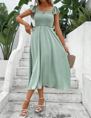 Rochie medie SHEIN, verde Verde