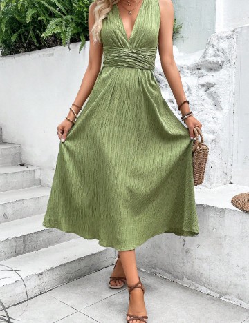 Rochie lunga SHEIN, verde