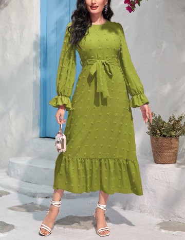 Rochie lunga SHEIN, verde