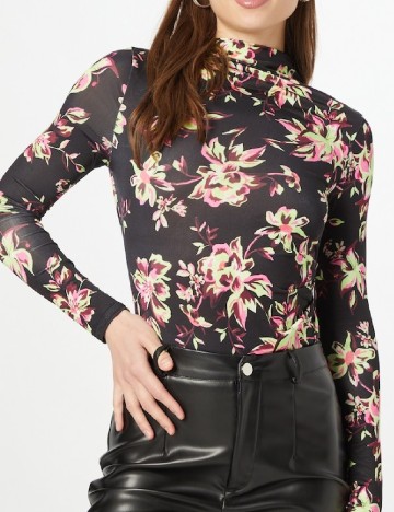 Body River Island, negru floral