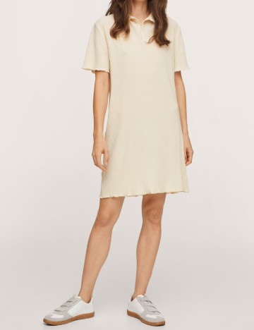 Rochie scurta Mango, crem