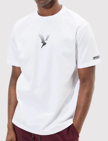 Tricou American Eagle, alb