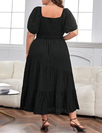 Rochie medie SHEIN CURVE, negru Negru