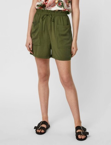 Pantaloni scurti Vero Moda, verde, 38