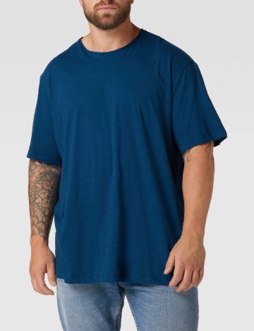 Tricou s.Oliver Plus Size Men, albastru