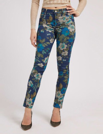 Pantaloni Guess, bleumarin