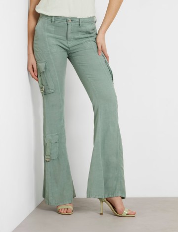 Pantaloni Guess, verde