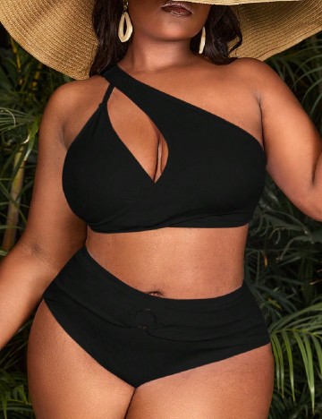 Costum de baie SHEIN CURVE, negru