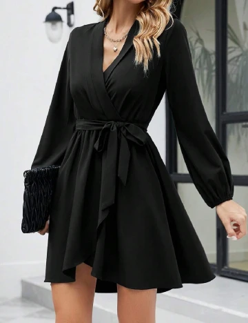 Rochie scurta Homeyee, negru Negru