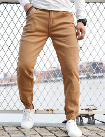 Pantaloni SHEIN, maro