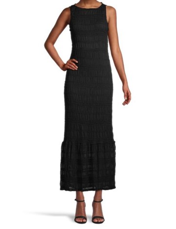 Rochie lunga Vila, negru, 44