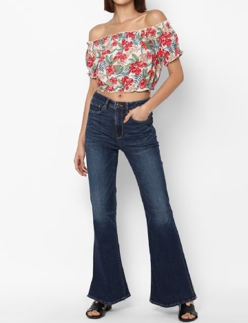 Top American Eagle, floral print