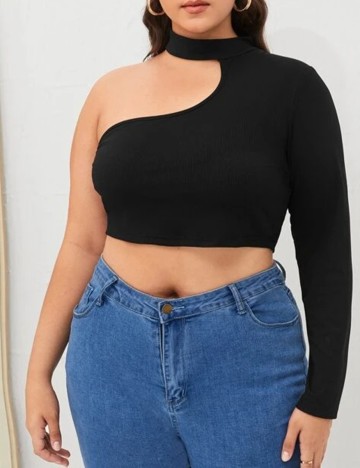 Top SHEIN CURVE, negru, 2XL