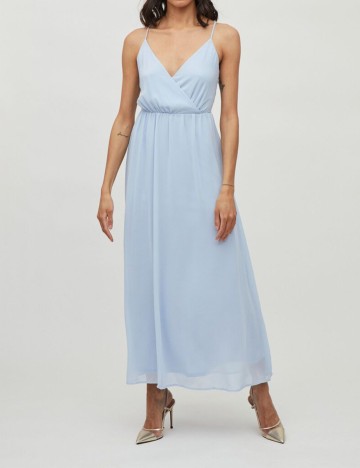 Rochie lunga Vila, bleu, 38