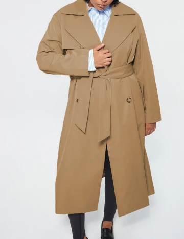 Trench plus size Reserved, maro Maro