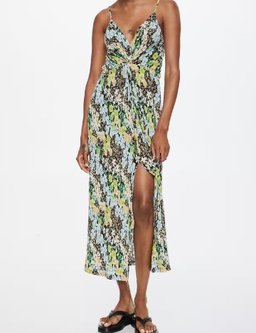 Rochie medie Mango, imprimeu floral