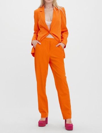 Pantaloni Vero Moda, portocaliu