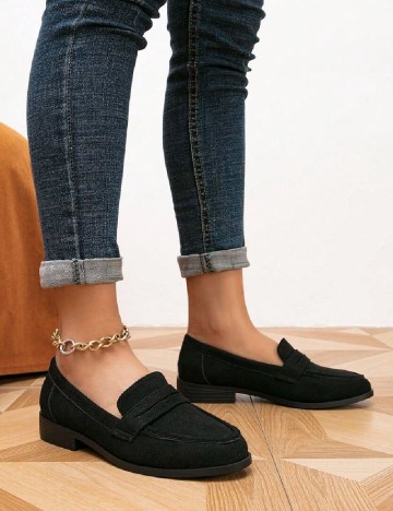 Mocasini SHEIN, negru