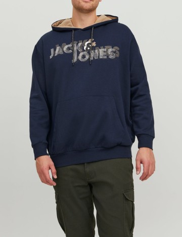 Hanorac Jack&Jones Plus Size Men, bleumarin