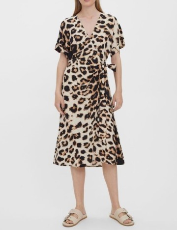 Rochie medie Vero Moda, animal print